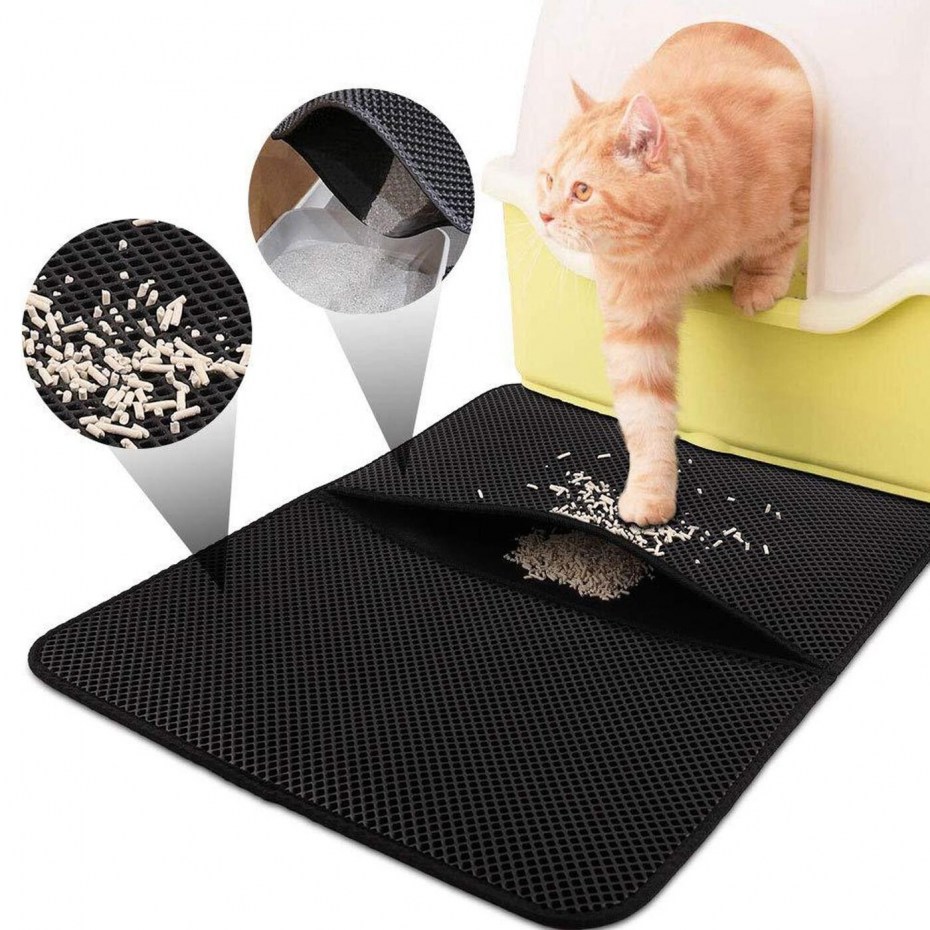 Homecat Eva 35 см х 45 см коврик для кошачьего туалета черный