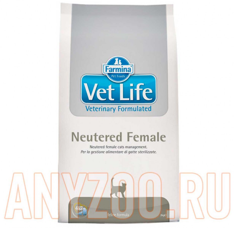 Farmina vet Life Neutered female корм д/стерилизованных кошек 2кг