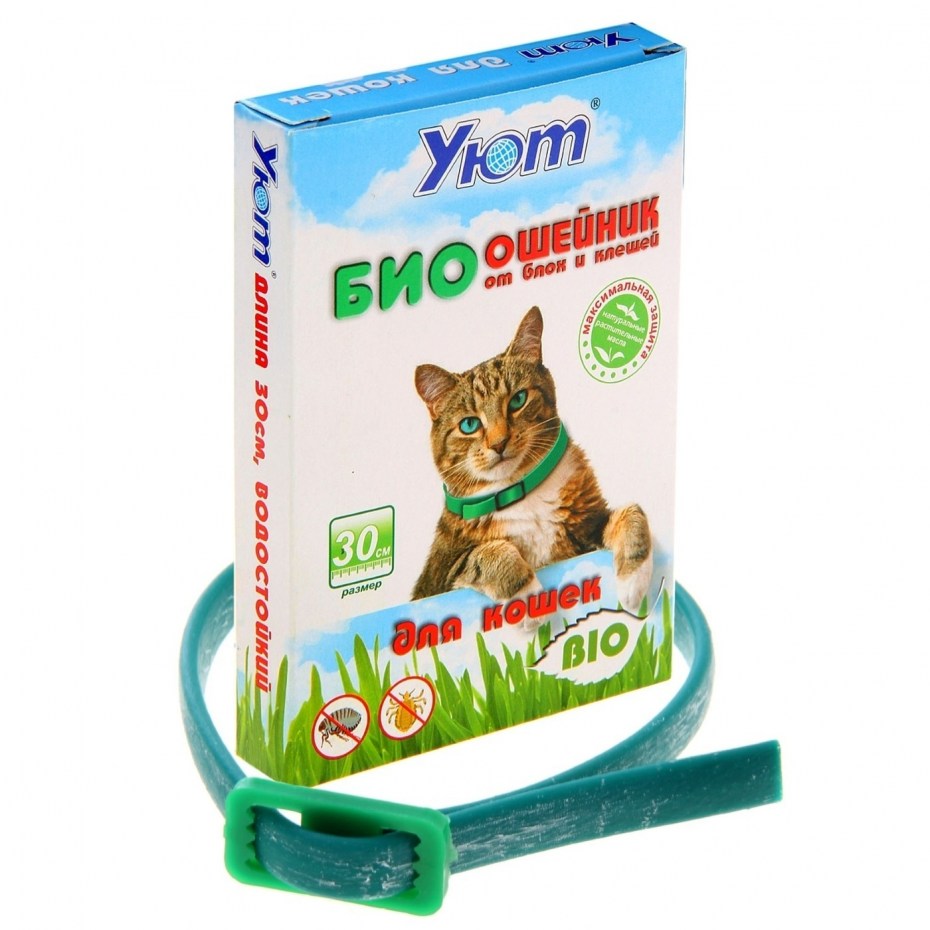 Био-ошейник для кошек "уют" от блох (длина 30 см)
