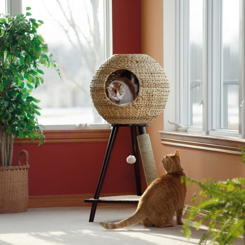 Sauder natural Sphere Cat Tower