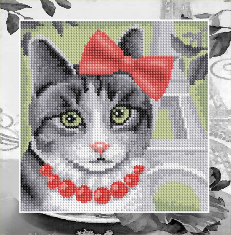 Алмазные мозаики кошки