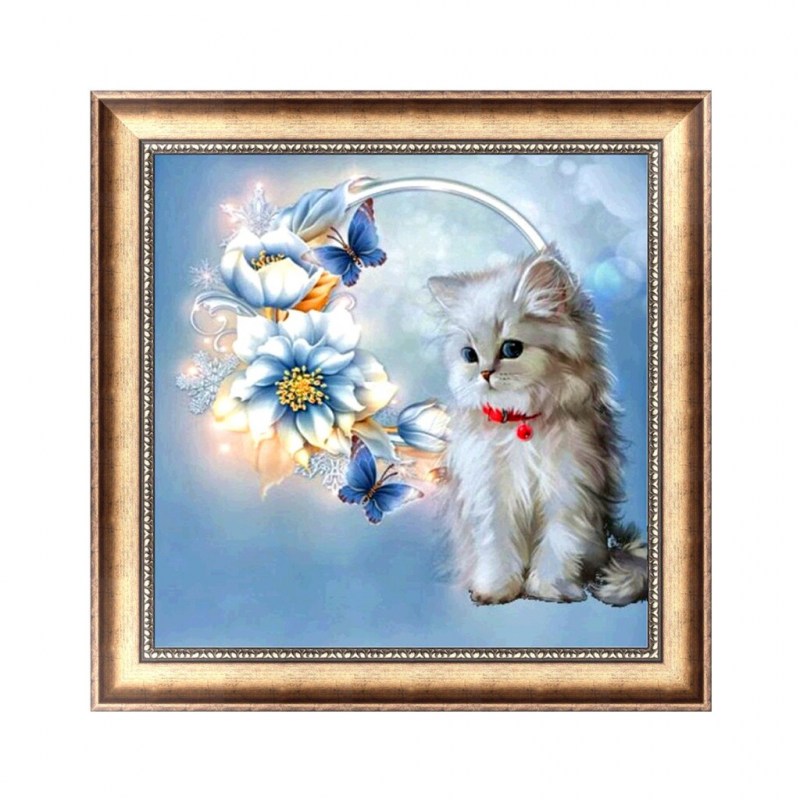 Алмазная вышивка кошки
