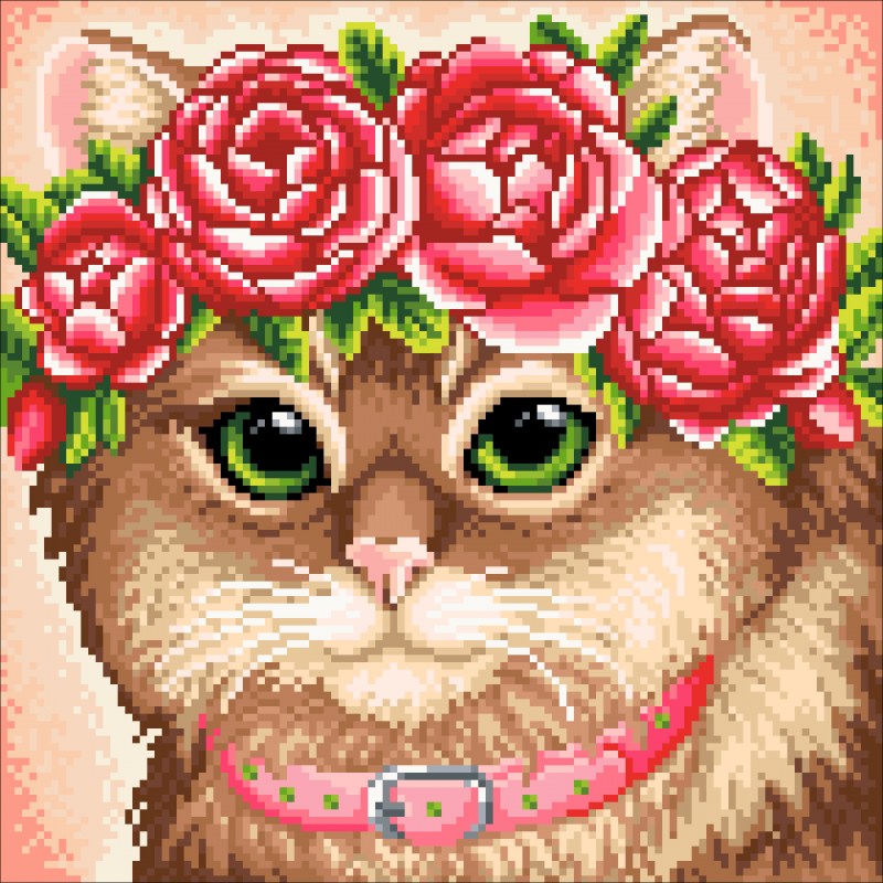 Алмазная мозаика - кошка