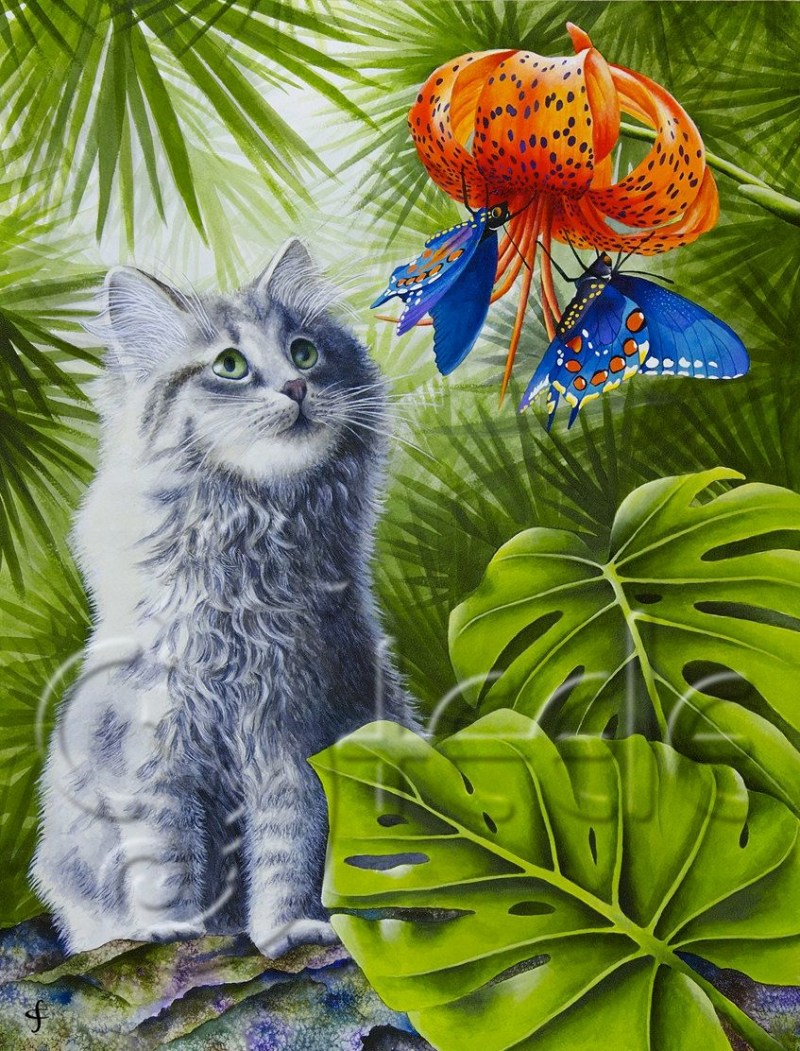 Алмазная мозаика котики