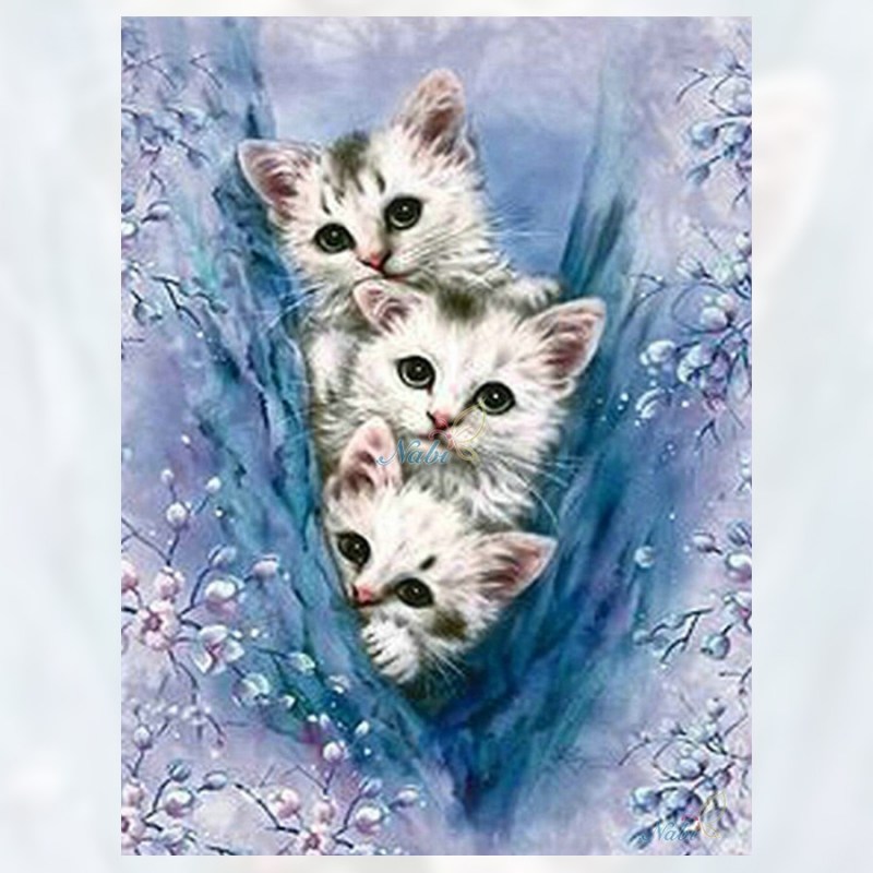 Алмазные картины котята