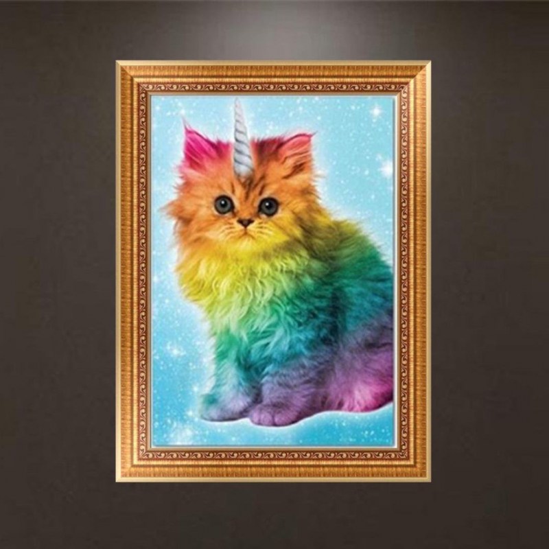 Алмазная мозаика кот