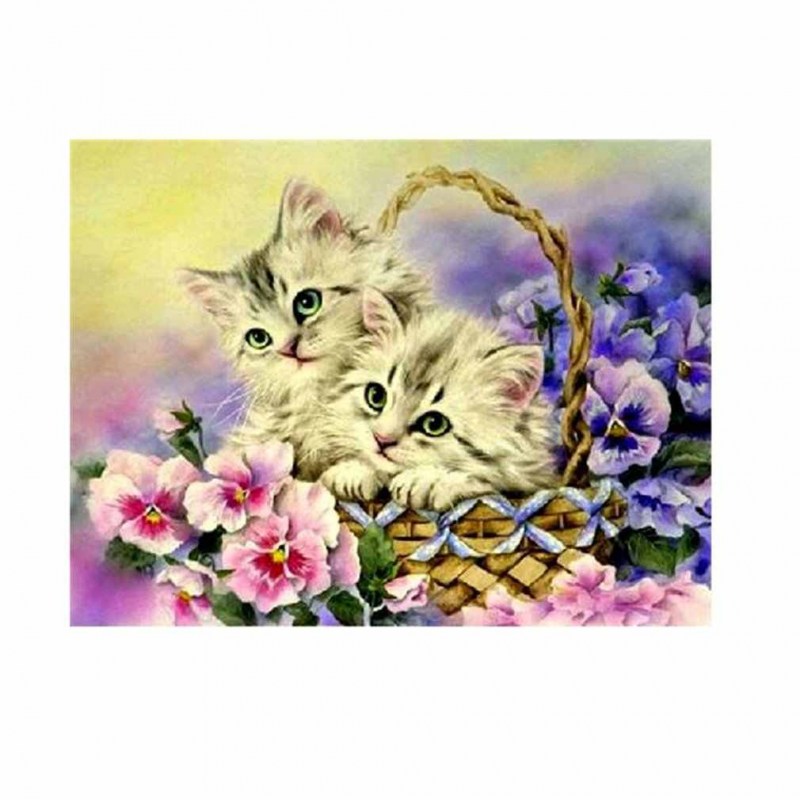 Алмазная мозаика котёнок
