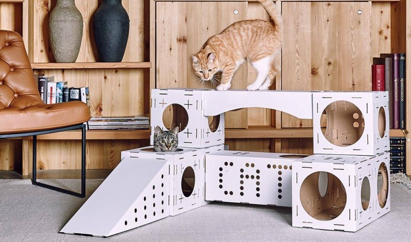 Дом для кота из бумаги