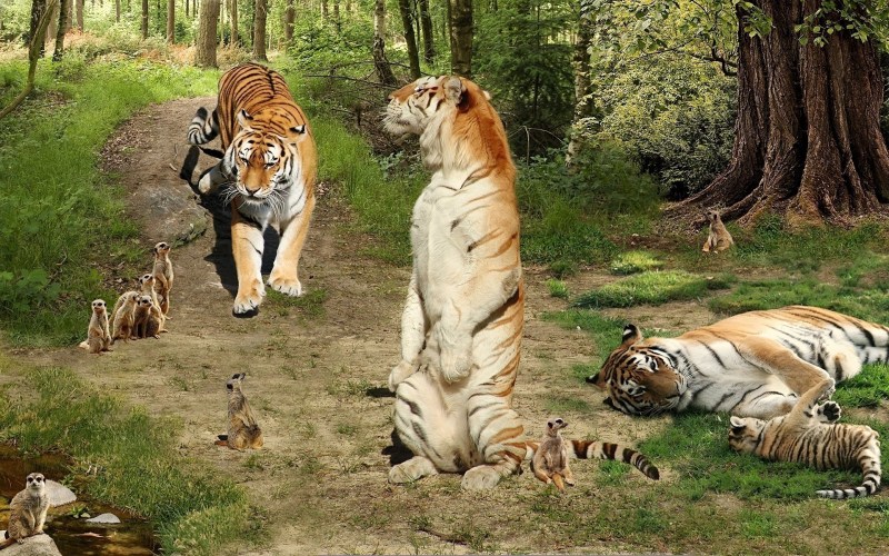 Фотообои с зверями и животными