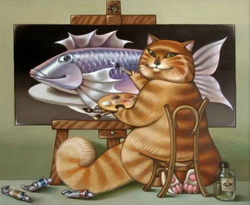 Ася Белова коты художник