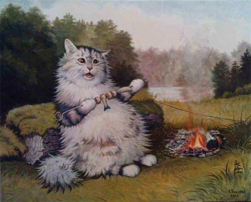 Коты художника Степана Каширина