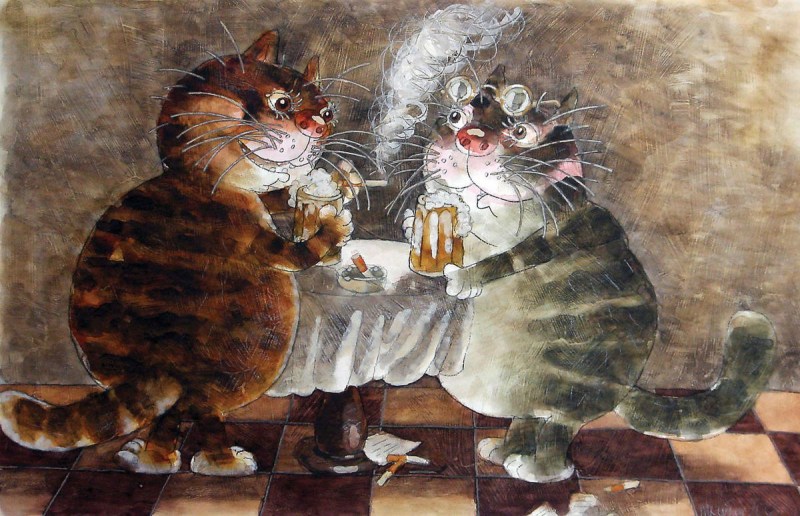 Художник Дмитрий Трубин котики,картины