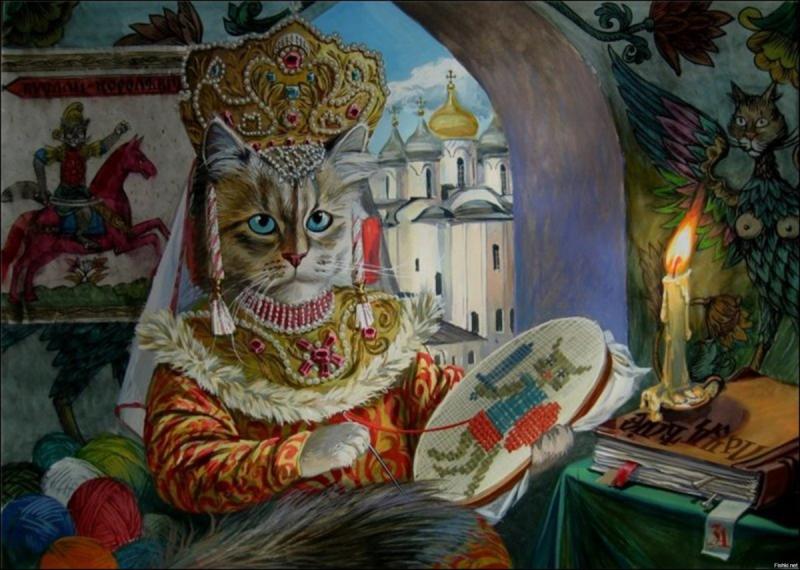Художник Александр Завалий коты