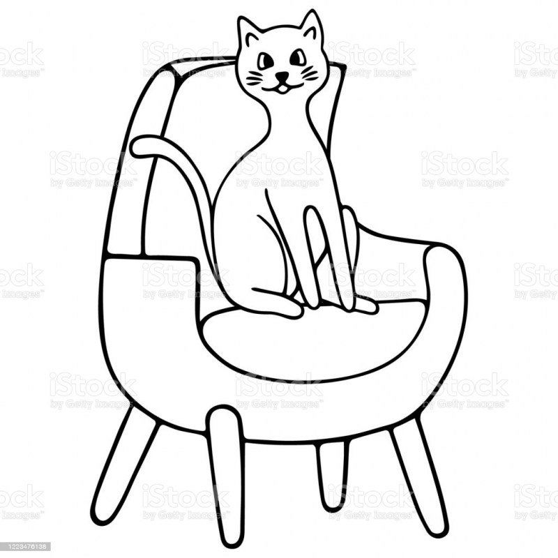 Сидячая кошка