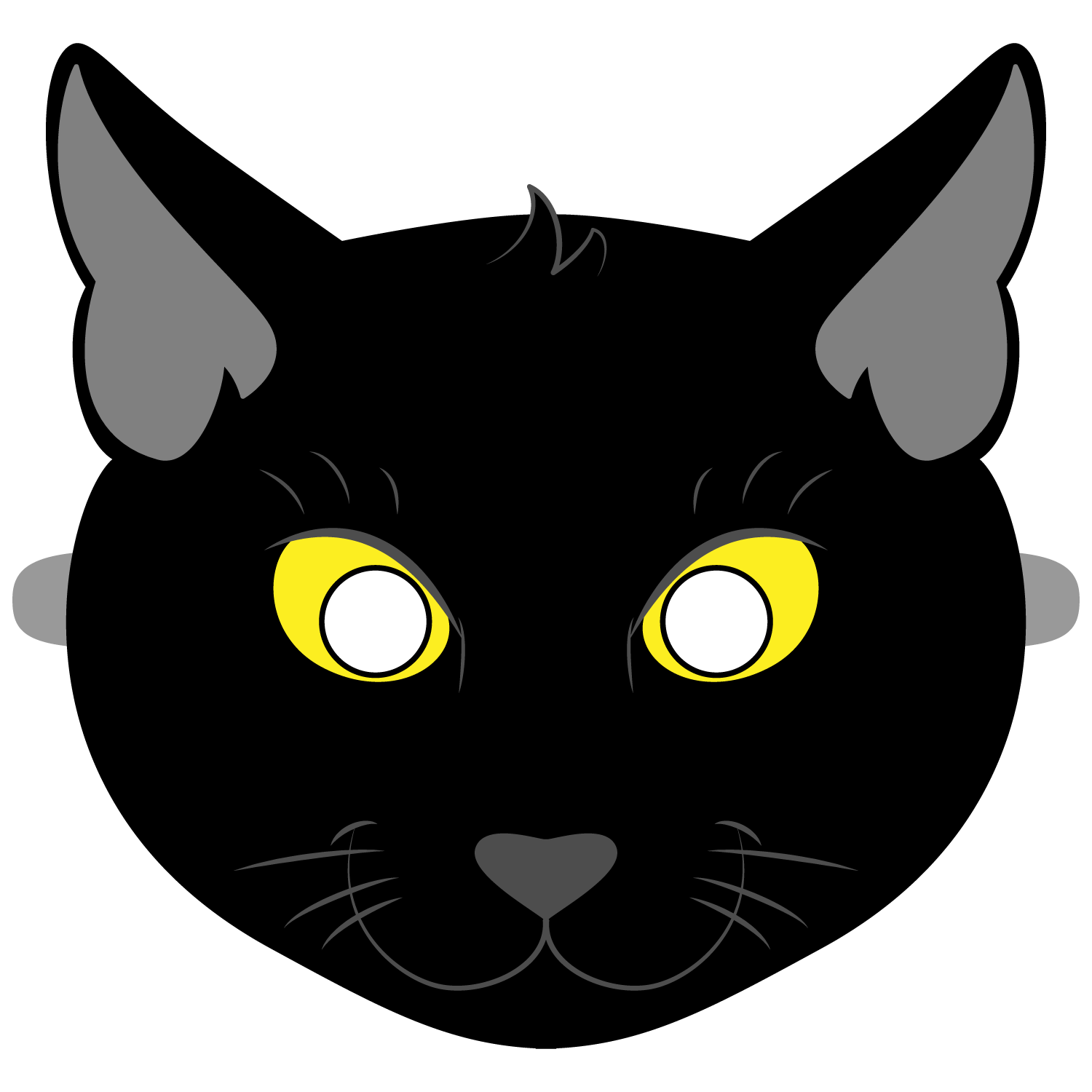 Маска черного кота