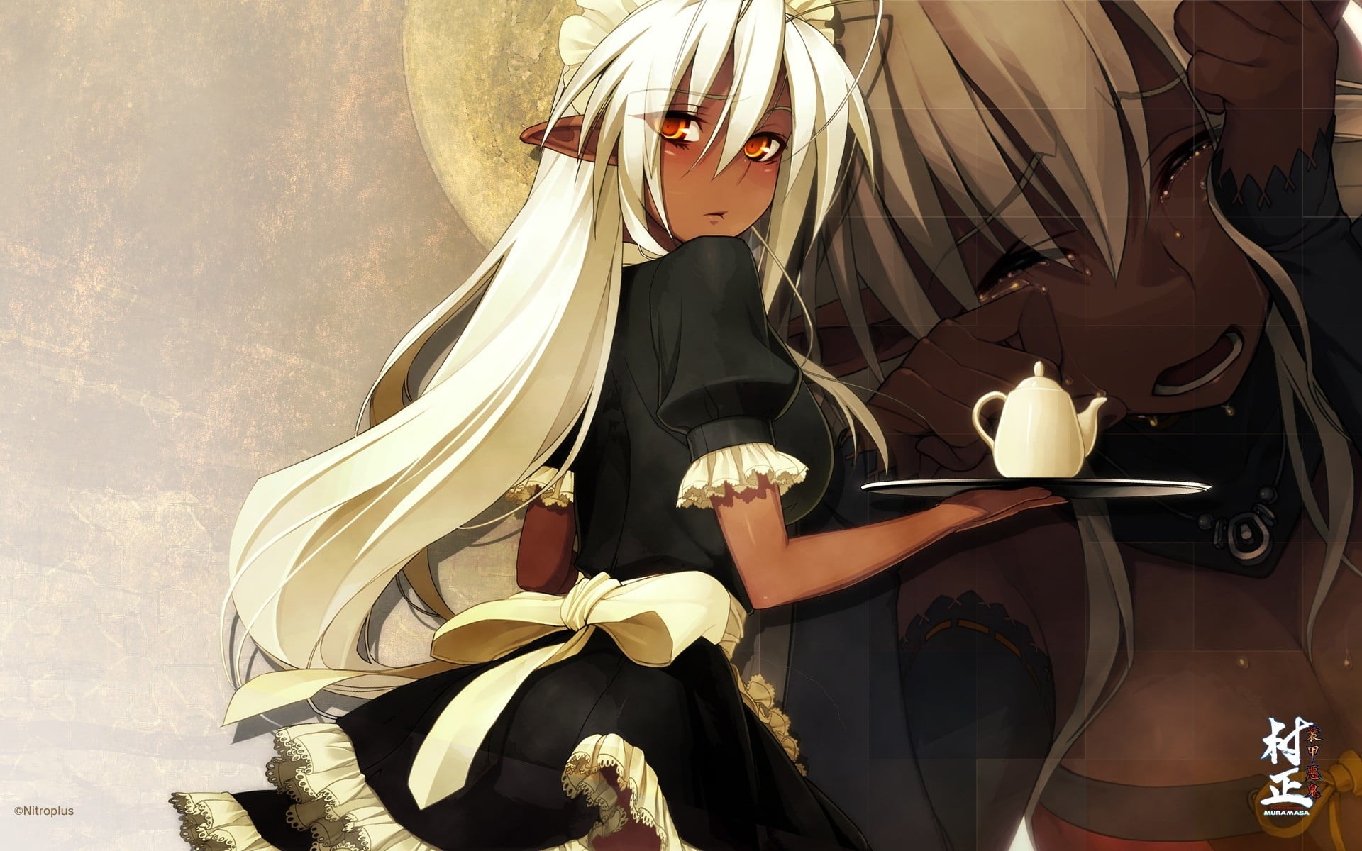 Dark white skin. Sandaime Muramasa аниме. Sandaime Muramasa горничная. Full Metal Daemon Muramasa аниме. Soukou Akki Muramasa аниме.