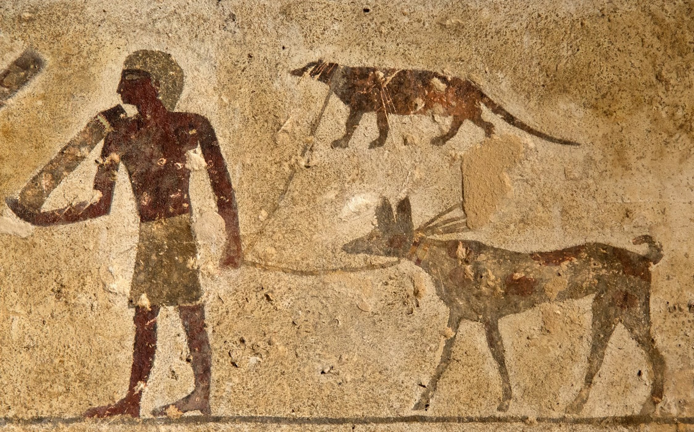 Наскальная живопись древнего Египта люди