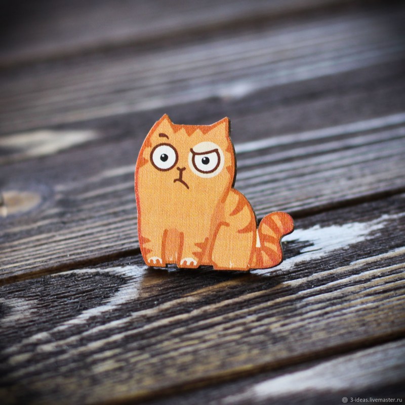 Кот ест сердце стикер