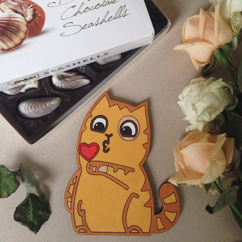 Кот персик игрушка