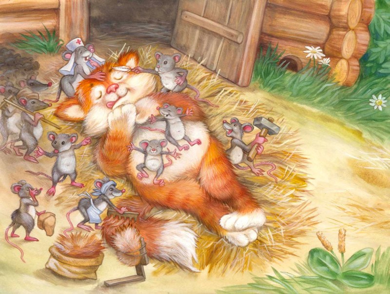 Кот и мышь сказка