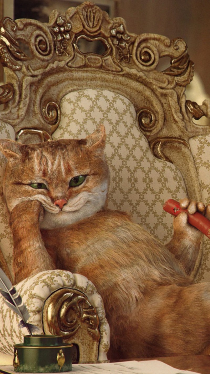 Кот на троне