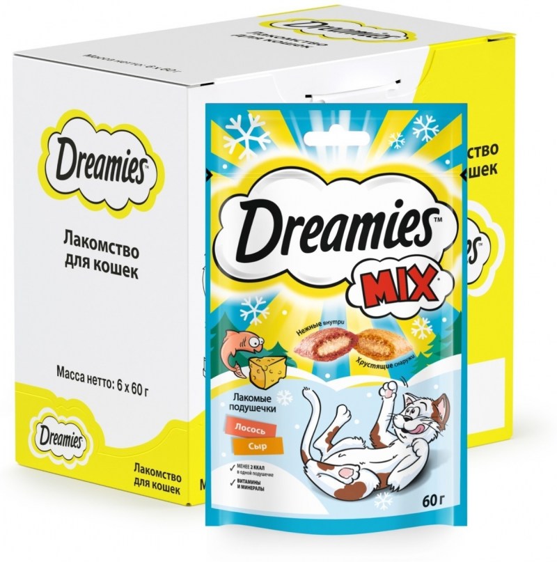 Корм dreamies 60г лакомые