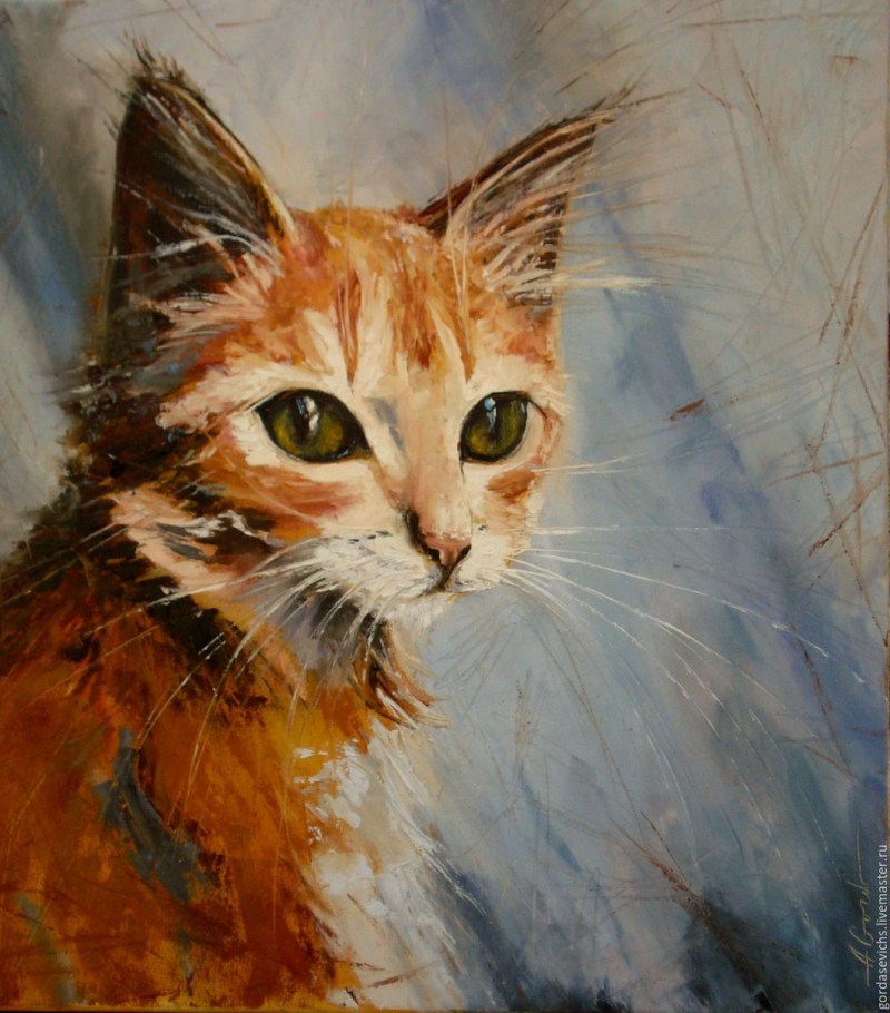 Художница Яна Мовчан кошки