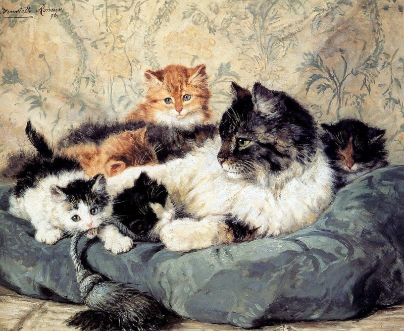Котенок живопись