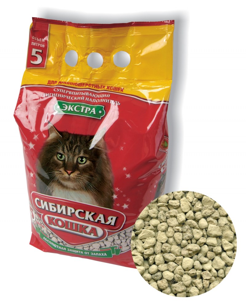 Сибирская кошка наполнитель Экстра 5л