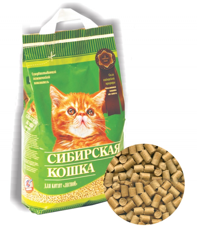 Сибирская кошка наполнитель Лесной 5л 4