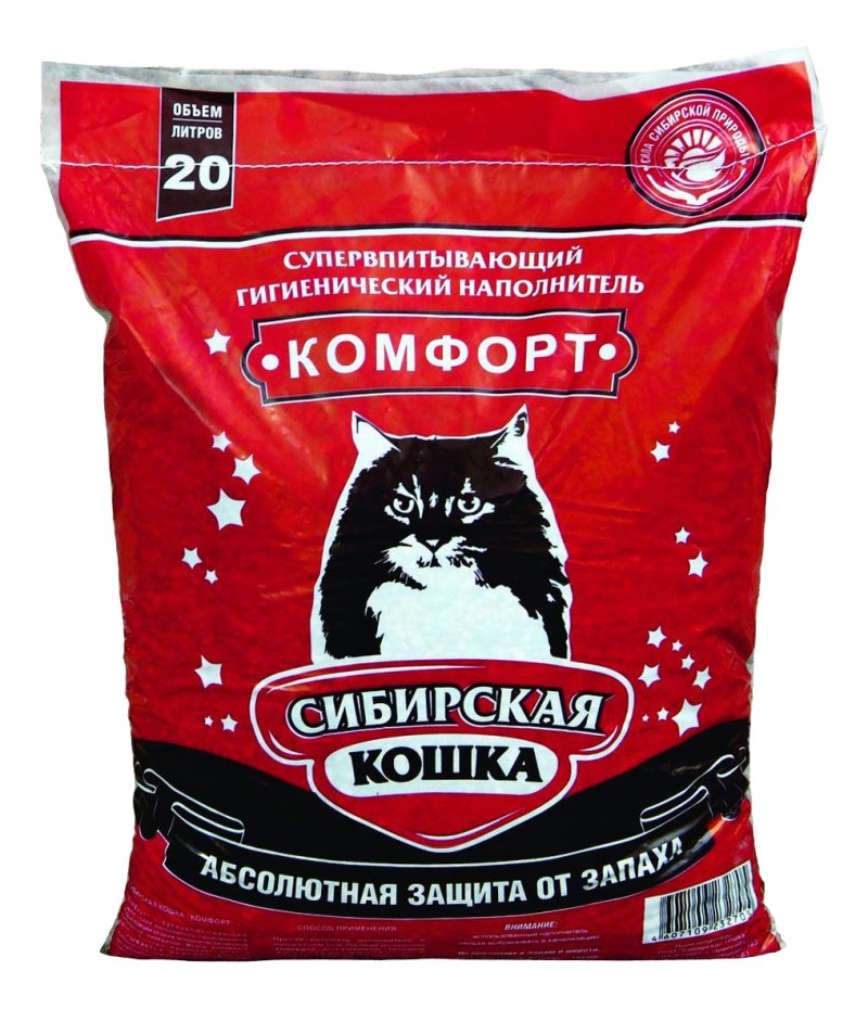Сибирская кошка наполнитель Экстра 20л