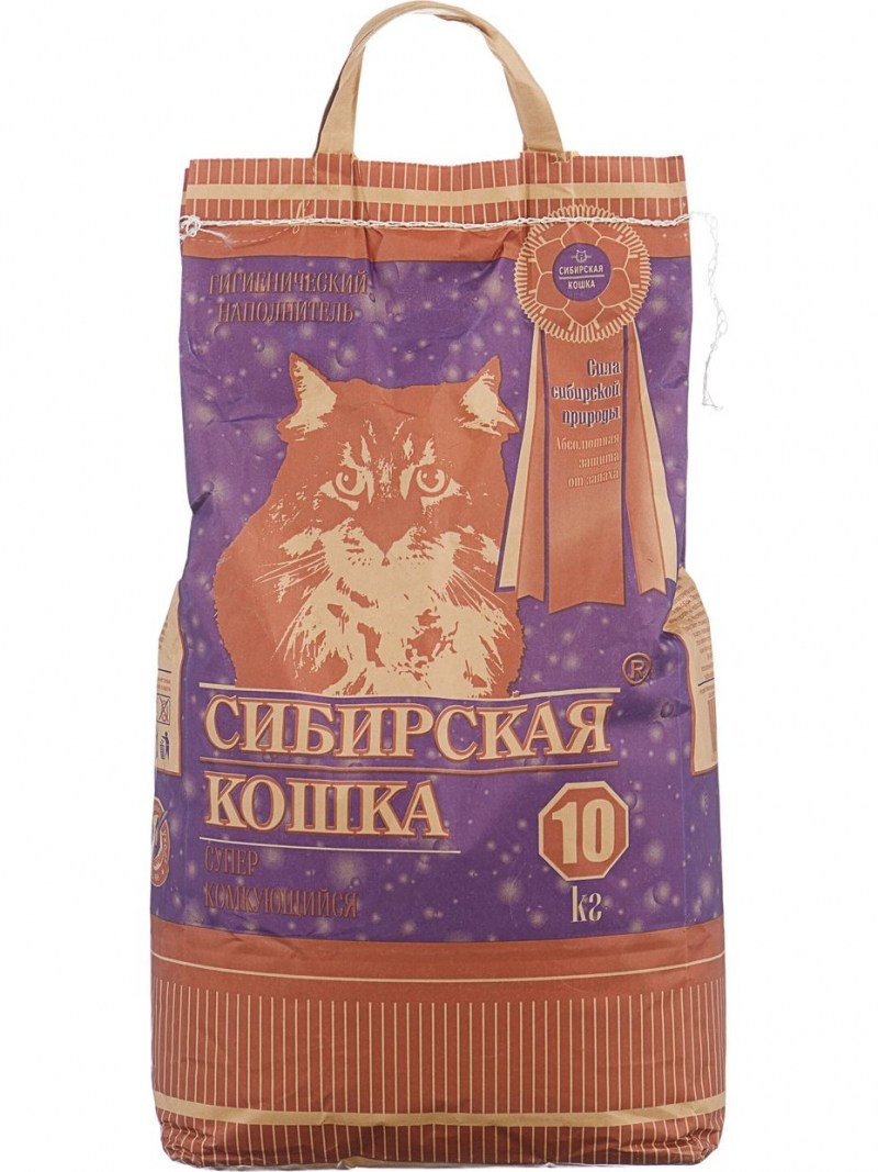 Сибирская кошка наполнитель комкующийся супер 20л