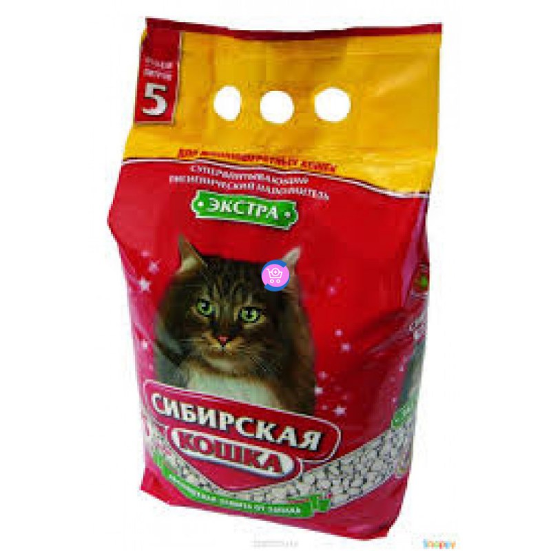 Сибирская кошка наполнитель комкующийся Экстра 10кг