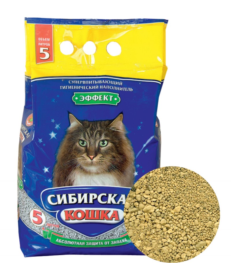 Комкующийся наполнитель Сибирская кошка Оптима 5 л
