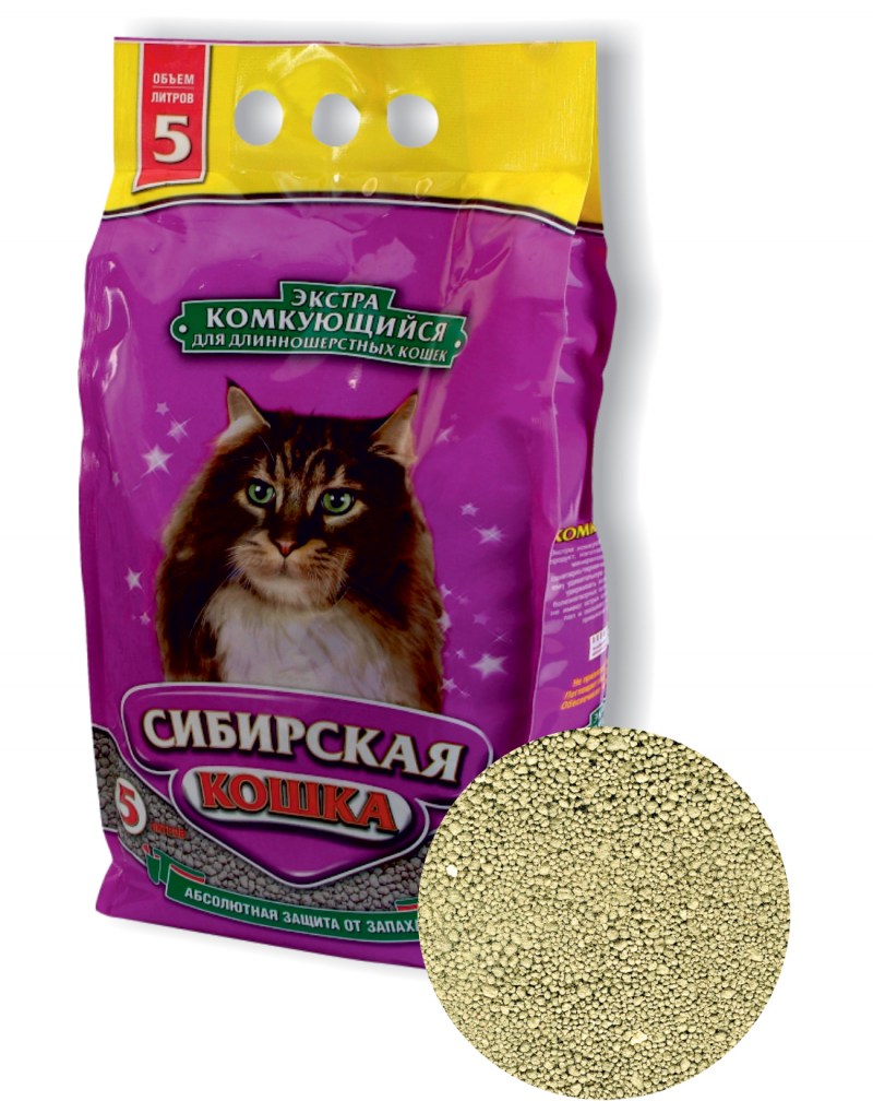Сибирская кошка наполн. 5л Экстра(д/длиннош)