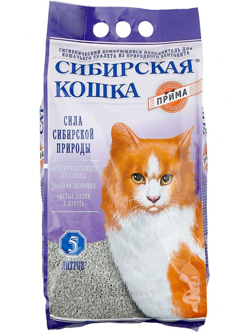 Наполнитель Сибирская кошка Прима 5л