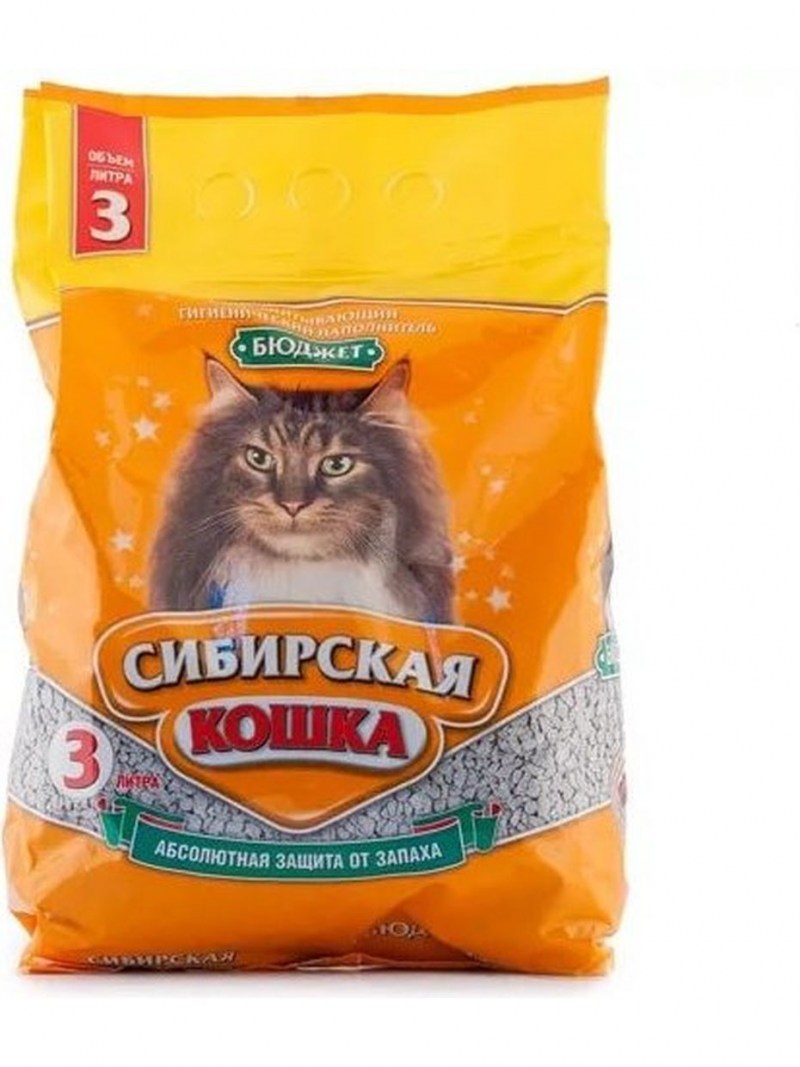 Комкующийся наполнитель Сибирская кошка Оптима 20 л