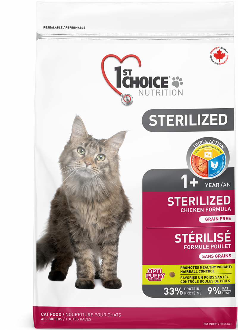 1st choice корм для кошек Sterilized курица бататом