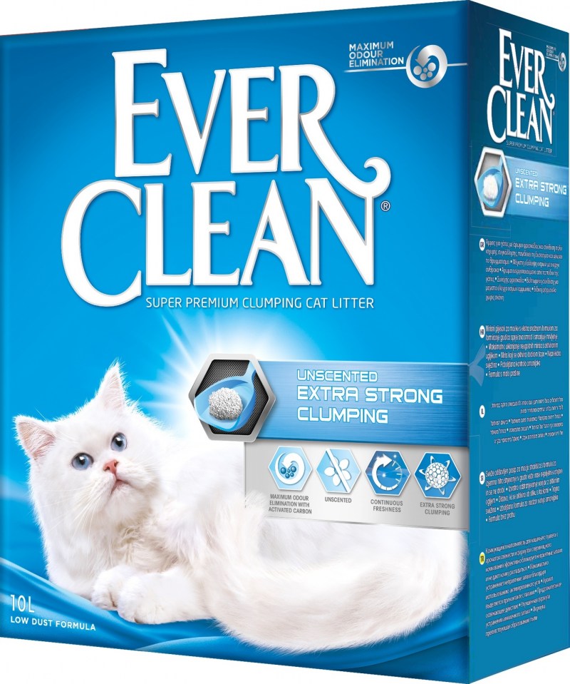 Комкующийся наполнитель ever clean Extra strong Clumping Unscented 10 л