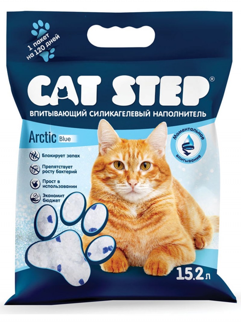 Cat Step впитывающий силикагелевый наполнитель