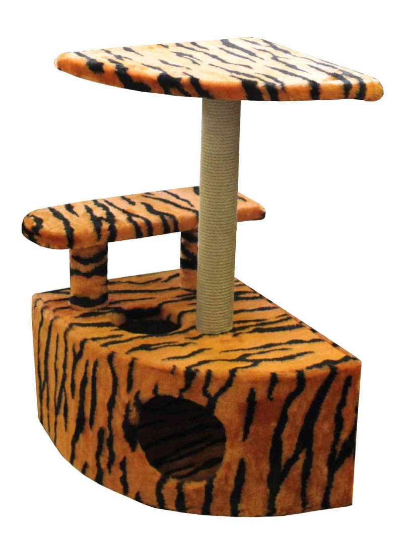 Когтеточка дом Zoo-m этажи 140см 8213