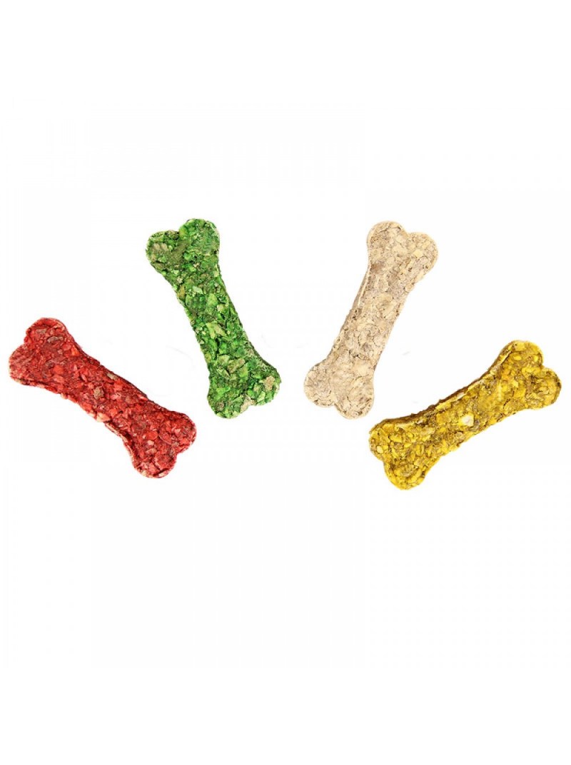 Кость прессованная микс, 7,5см, 20-25г (пакет 25шт.)