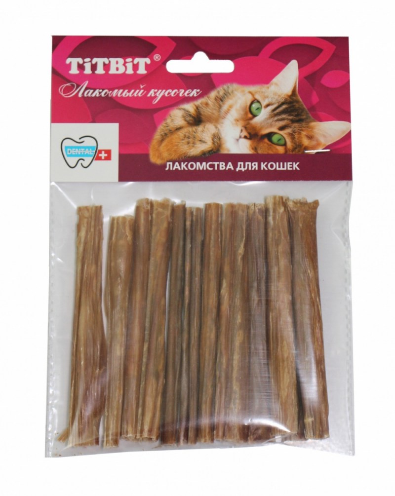 Лакомство для кошек "TITBIT" (Титбит) кишки говяжьи