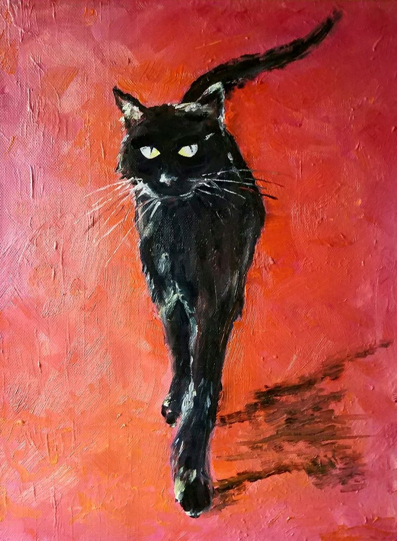 Грациозная кошка