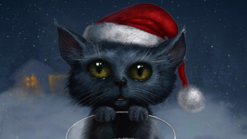 Новогодние коты
