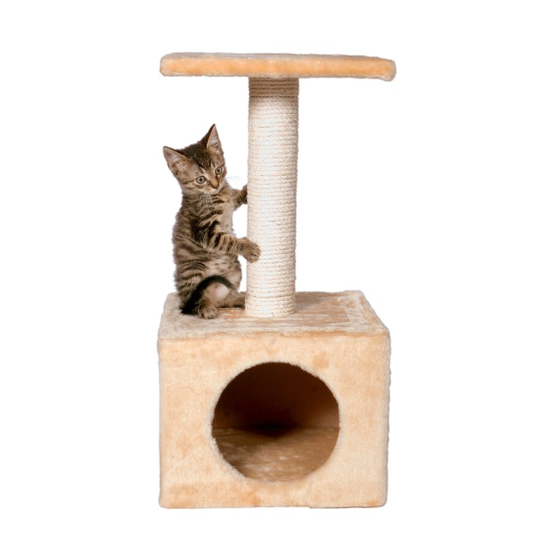 Кошачий домик из фанеры