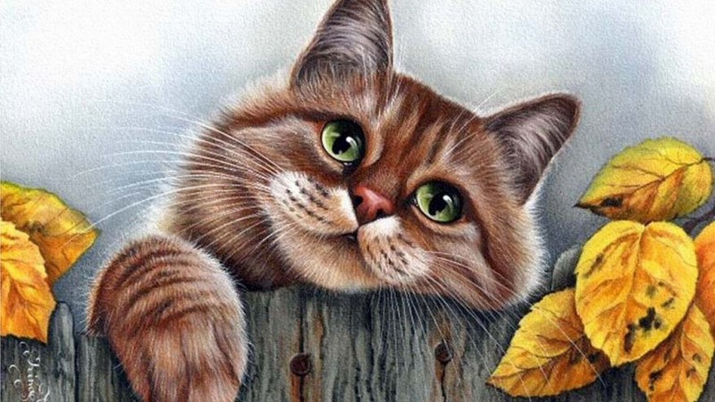 Картины Ирины Гармашовой коты