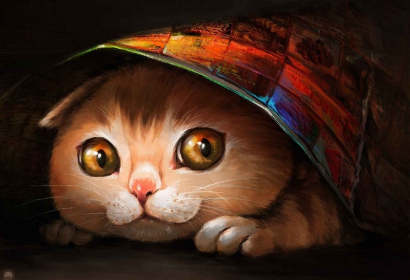 Котики арт