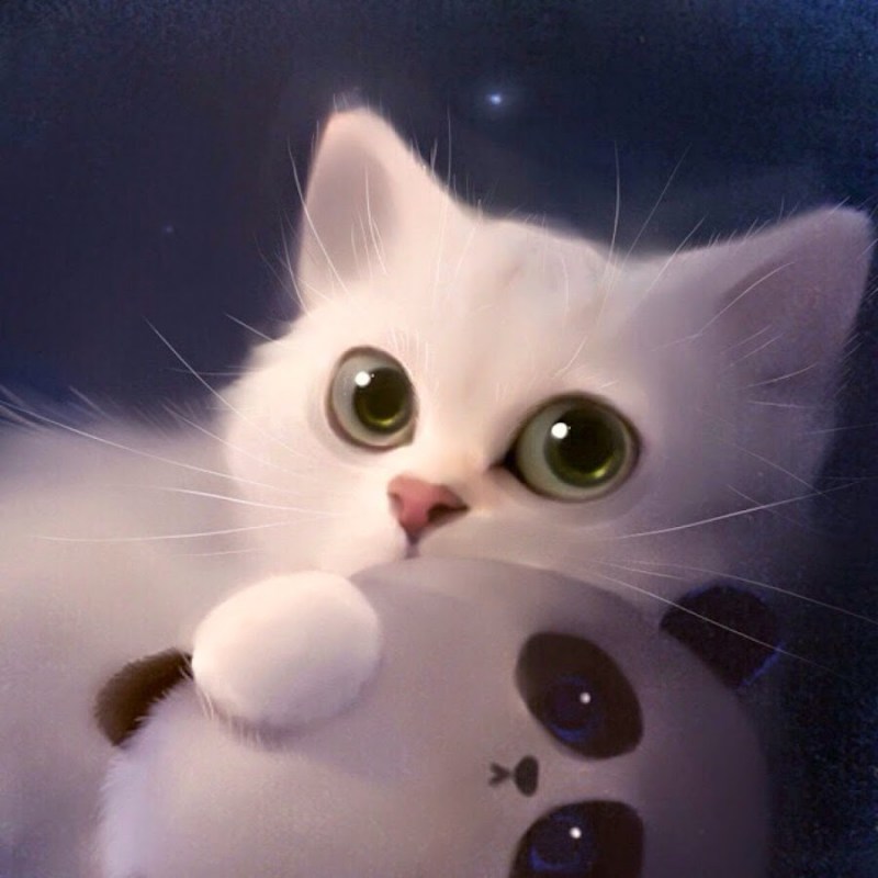 Милые котики мультяшные