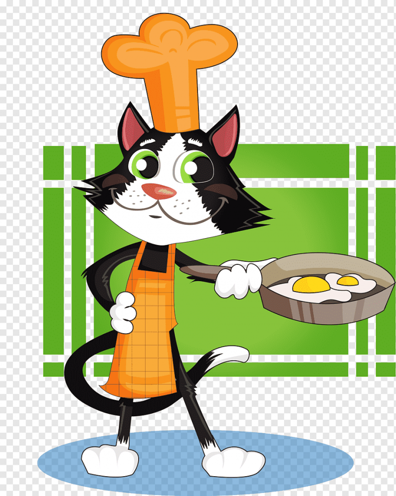 Котенок повар